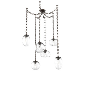 Cosmos Round 6pc Swag Multi-Pendant Chain (LED) (1289|SNB0069-06-FB-GC-CH1-L3)