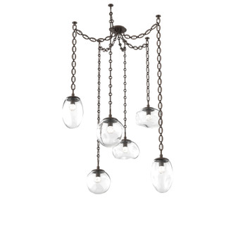Cosmos Round 6pc Swag Multi-Pendant Chain (LED) (1289|SNB0069-06-FB-FC-CH2-L3)