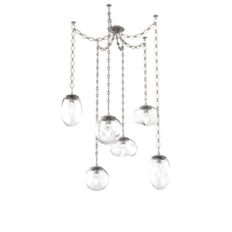 Cosmos Round 6pc Swag Multi-Pendant Chain (LED) (1289|SNB0069-06-BS-GC-CH2-L3)