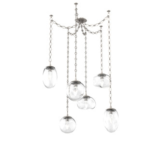 Cosmos Round 6pc Swag Multi-Pendant Chain (LED) (1289|SNB0069-06-BS-GC-CH1-L1)