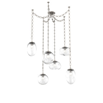 Cosmos Round 6pc Swag Multi-Pendant Chain (LED) (1289|SNB0069-06-BS-FC-CH2-L1)