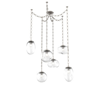 Cosmos Round 6pc Swag Multi-Pendant Chain (LED) (1289|SNB0069-06-BS-FC-CH1-L1)