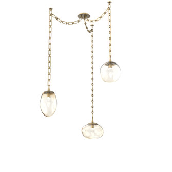 Cosmos LED Multi Light Pendant Gilded Brass (1289|SNB0069-03-GB-GA-CH3-L1)