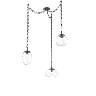 Cosmos Round 3pc Swag Multi-Pendant Chain (LED) (1289|SNB0069-03-FB-FC-CH1-L3)