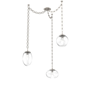 Cosmos Round 3pc Swag Multi-Pendant Chain (LED) (1289|SNB0069-03-BS-GC-CH2-L1)