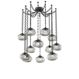 Nova Round 12pc Swag Multi-Pendant Chain (LED) (1289|SNB0068-12-MB-ZS-CH2-L1)