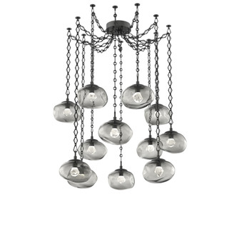 Nova Round 12pc Swag Multi-Pendant Chain (LED) (1289|SNB0068-12-MB-ZS-CH1-L3)