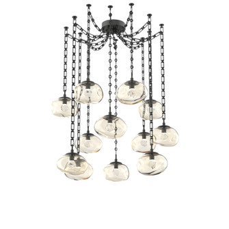Nova Round 12pc Swag Multi-Pendant Chain (LED) (1289|SNB0068-12-MB-ZA-CH3-L1)