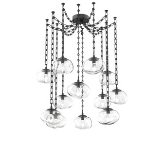 Nova Round 12pc Swag Multi-Pendant Chain (LED) (1289|SNB0068-12-MB-GC-CH3-L1)