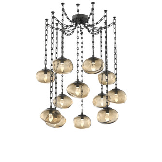 Nova Round 12pc Swag Multi-Pendant Chain (LED) (1289|SNB0068-12-MB-GB-CH3-L1)