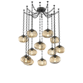Nova Round 12pc Swag Multi-Pendant Chain (LED) (1289|SNB0068-12-MB-GB-CH1-L3)