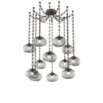 Nova Round 12pc Swag Multi-Pendant Chain (LED) (1289|SNB0068-12-FB-FS-CH3-L3)