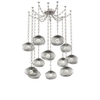 Nova Round 12pc Swag Multi-Pendant Chain (LED) (1289|SNB0068-12-BS-ZS-CH1-L3)