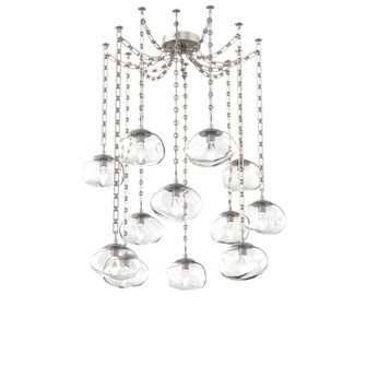 Nova Round 12pc Swag Multi-Pendant Chain (LED) (1289|SNB0068-12-BS-GC-CH3-L3)