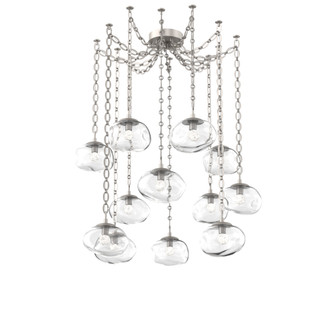 Nova Round 12pc Swag Multi-Pendant Chain (LED) (1289|SNB0068-12-BS-FC-CH2-L3)