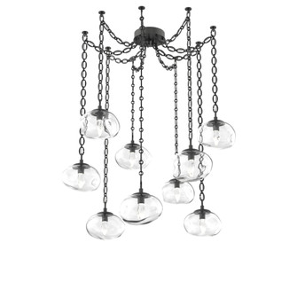 Nova Round 9pc Swag Multi-Pendant Chain (LED) (1289|SNB0068-09-MB-GC-CH2-L3)