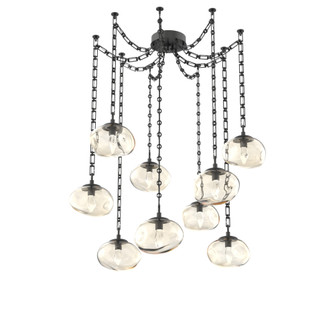 Nova Round 9pc Swag Multi-Pendant Chain (LED) (1289|SNB0068-09-MB-GA-CH3-L1)