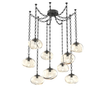 Nova Round 9pc Swag Multi-Pendant Chain (LED) (1289|SNB0068-09-MB-GA-CH1-L1)