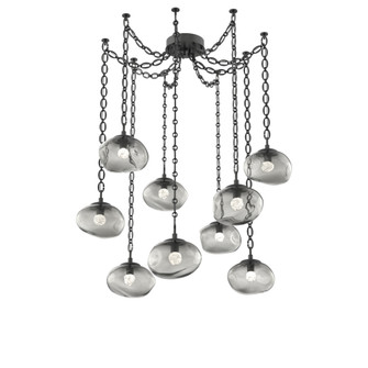 Nova Round 9pc Swag Multi-Pendant Chain (LED) (1289|SNB0068-09-MB-FS-CH2-L3)
