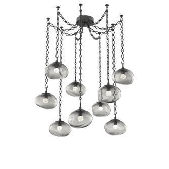 Nova Round 9pc Swag Multi-Pendant Chain (LED) (1289|SNB0068-09-MB-FS-CH1-L1)