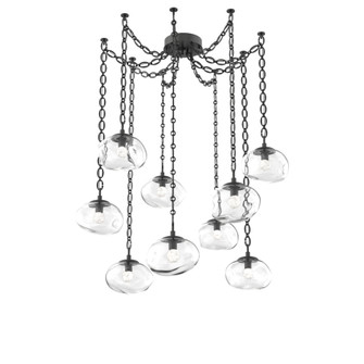 Nova Round 9pc Swag Multi-Pendant Chain (LED) (1289|SNB0068-09-MB-FC-CH2-L1)