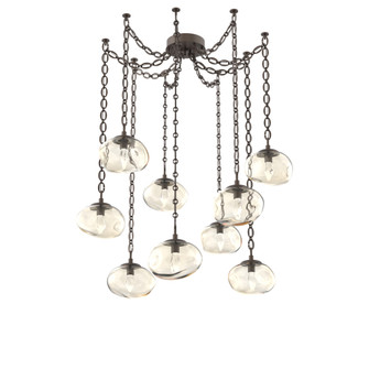 Nova Round 9pc Swag Multi-Pendant Chain (LED) (1289|SNB0068-09-FB-GA-CH2-L3)