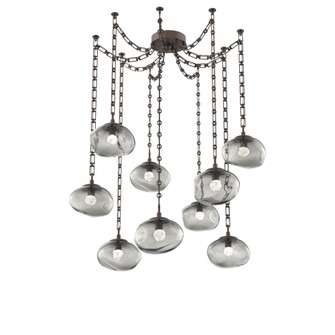 Nova Round 9pc Swag Multi-Pendant Chain (LED) (1289|SNB0068-09-FB-FS-CH3-L1)
