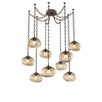 Nova Round 9pc Swag Multi-Pendant Chain (LED) (1289|SNB0068-09-FB-FB-CH1-L1)