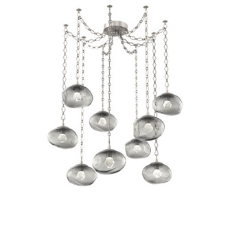 Nova Round 9pc Swag Multi-Pendant Chain (LED) (1289|SNB0068-09-BS-ZS-CH1-L3)