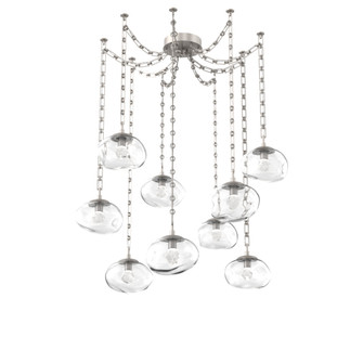 Nova Round 9pc Swag Multi-Pendant Chain (LED) (1289|SNB0068-09-BS-ZC-CH3-L3)