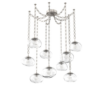 Nova Round 9pc Swag Multi-Pendant Chain (LED) (1289|SNB0068-09-BS-ZC-CH2-L1)