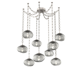 Nova Round 9pc Swag Multi-Pendant Chain (LED) (1289|SNB0068-09-BS-GS-CH2-L1)