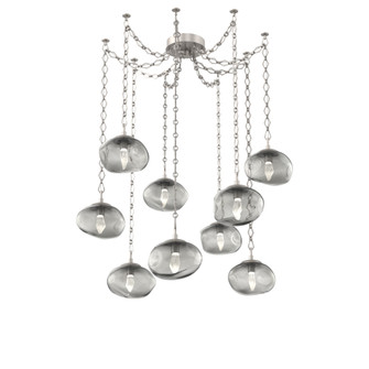 Nova Round 9pc Swag Multi-Pendant Chain (LED) (1289|SNB0068-09-BS-GS-CH1-L1)