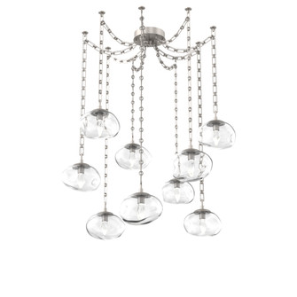 Nova Round 9pc Swag Multi-Pendant Chain (LED) (1289|SNB0068-09-BS-GC-CH3-L1)