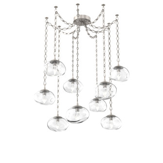 Nova Round 9pc Swag Multi-Pendant Chain (LED) (1289|SNB0068-09-BS-GC-CH1-L1)