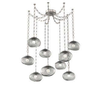 Nova Round 9pc Swag Multi-Pendant Chain (LED) (1289|SNB0068-09-BS-FS-CH2-L1)