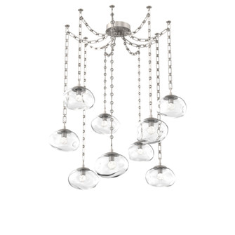 Nova Round 9pc Swag Multi-Pendant Chain (LED) (1289|SNB0068-09-BS-FC-CH3-L3)