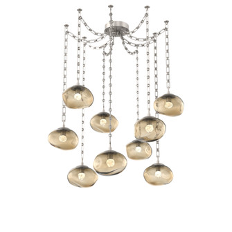 Nova Round 9pc Swag Multi-Pendant Chain (LED) (1289|SNB0068-09-BS-FB-CH3-L3)