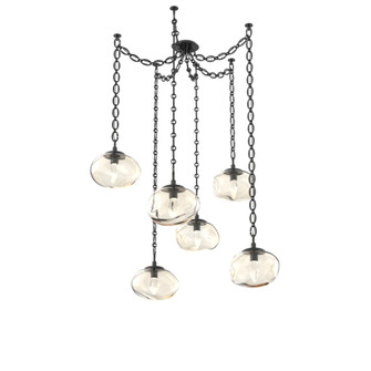 Nova Round 6pc Swag Multi-Pendant Chain (LED) (1289|SNB0068-06-MB-GA-CH2-L3)