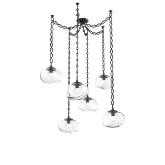 Nova Round 6pc Swag Multi-Pendant Chain (LED) (1289|SNB0068-06-MB-FC-CH2-L3)
