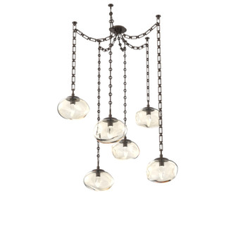 Nova Round 6pc Swag Multi-Pendant Chain (LED) (1289|SNB0068-06-FB-GA-CH3-L3)