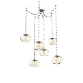 Nova Round 6pc Swag Multi-Pendant Chain (LED) (1289|SNB0068-06-BS-ZA-CH3-L3)