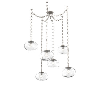 Nova Round 6pc Swag Multi-Pendant Chain (LED) (1289|SNB0068-06-BS-FC-CH1-L1)