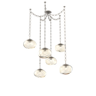 Nova Round 6pc Swag Multi-Pendant Chain (LED) (1289|SNB0068-06-BS-FA-CH2-L3)