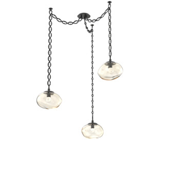 Nova Round 3pc Swag Multi-Pendant Chain (LED) (1289|SNB0068-03-MB-FA-CH2-L1)