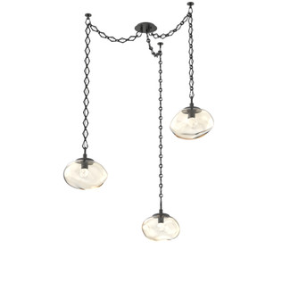 Nova Round 3pc Swag Multi-Pendant Chain (LED) (1289|SNB0068-03-MB-FA-CH1-L1)