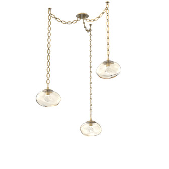 Nova LED Multi Light Pendant Gilded Brass (1289|SNB0068-03-GB-ZA-CH2-L1)