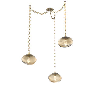 Nova LED Multi Light Pendant Gilded Brass (1289|SNB0068-03-GB-GB-CH1-L1)