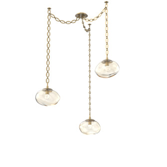 Nova Round 3pc Swag Multi-Pendant Chain (LED) (1289|SNB0068-03-GB-FA-CH2-L3)