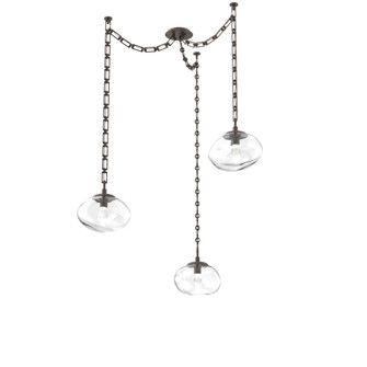 Nova Round 3pc Swag Multi-Pendant Chain (LED) (1289|SNB0068-03-FB-GC-CH3-L1)